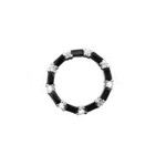 Circle of Life Slide Pendant w/Black & White CZs Circle of Life Slide Pendant w/Black & White CZs